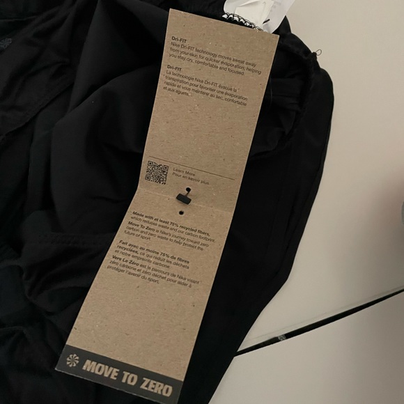 NWT Nike Tempo Women's Brief-Lined Running Shorts Black Size Large Workout Gym - Picture 6 of 6